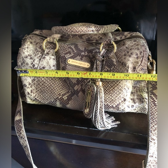 Cynthia Rowley Snakeskin Leather Satchel - Picture 15 of 15